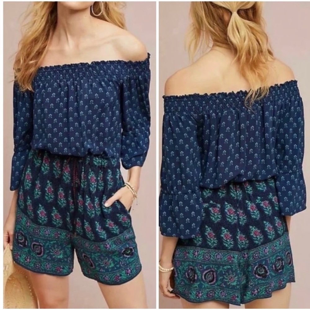Anthropologie Ett:Twa Kaleo Romper Size Xs